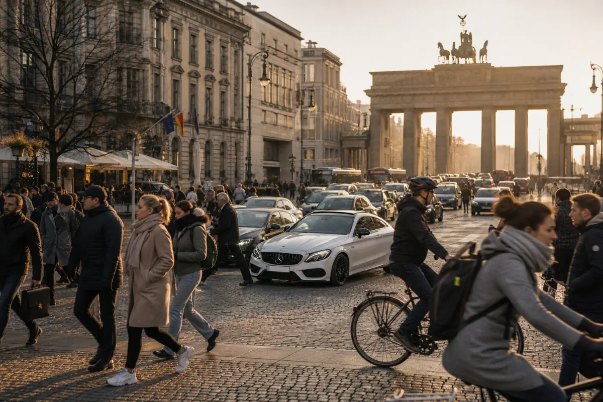 Berlin at night