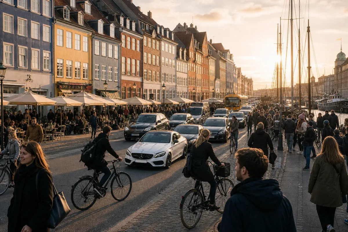 Copenhagen at night
