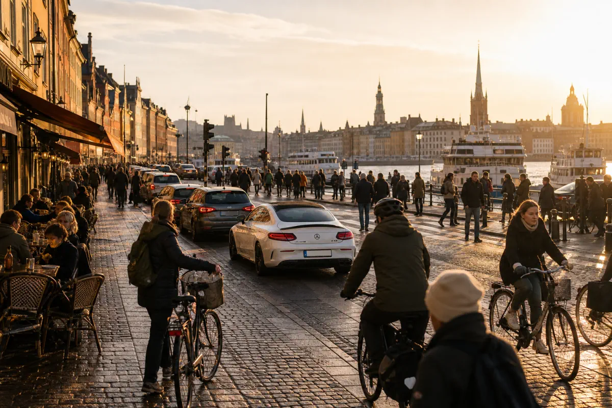 Stockholm at night